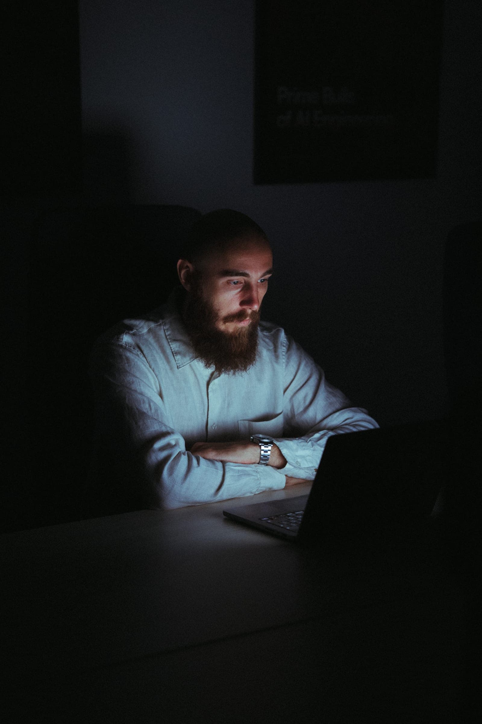 A Nortik engineer working at a laptop